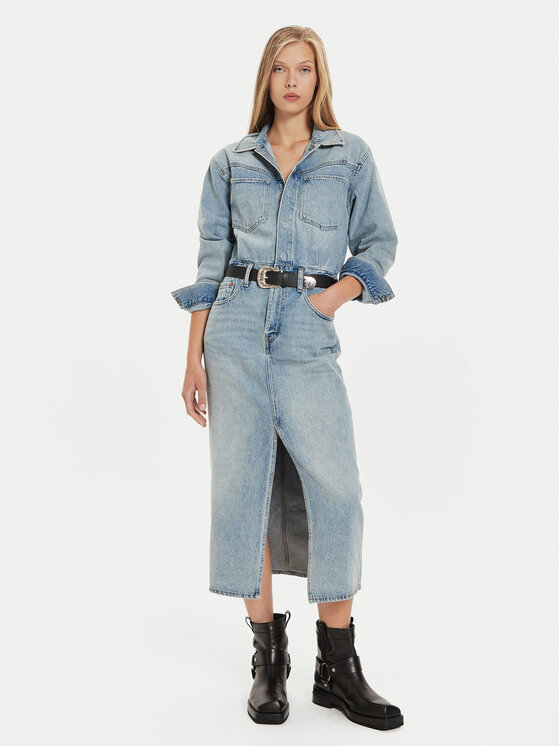 Levi's® Levi's® Džínové šaty Western 0002Q-0000 Modrá Regular Fit
