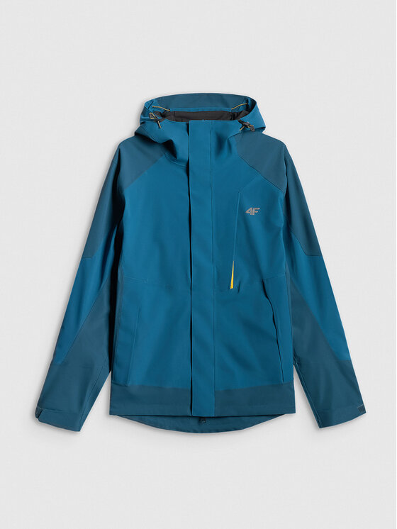 4F 4F Kurtka outdoor TREKKING Turkusowy Regular Fit