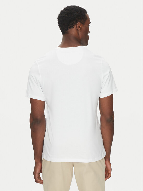 Barbour Barbour T-shirt Logo MTS0531WH51 Bijela Tailored Fit