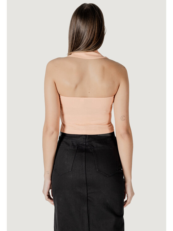 Calvin Klein Jeans Calvin Klein Jeans T-shirt HALTERNECK POLO COLLAR TOP Rosa To Fit