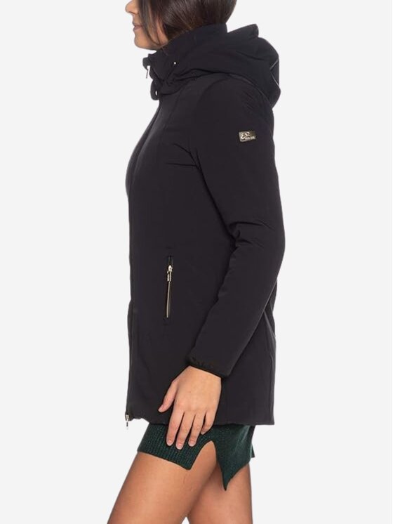 Yes Zee Yes Zee Płaszcz Giubbino donna Czarny Regular Fit