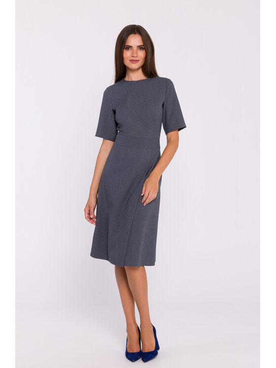 Stylove Stylove Večerné šaty S373 Sivá Ladies Fit