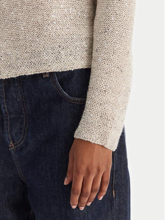 Vero Moda Vero Moda Bluzka Leilani 10318223 Beżowy Loose Fit