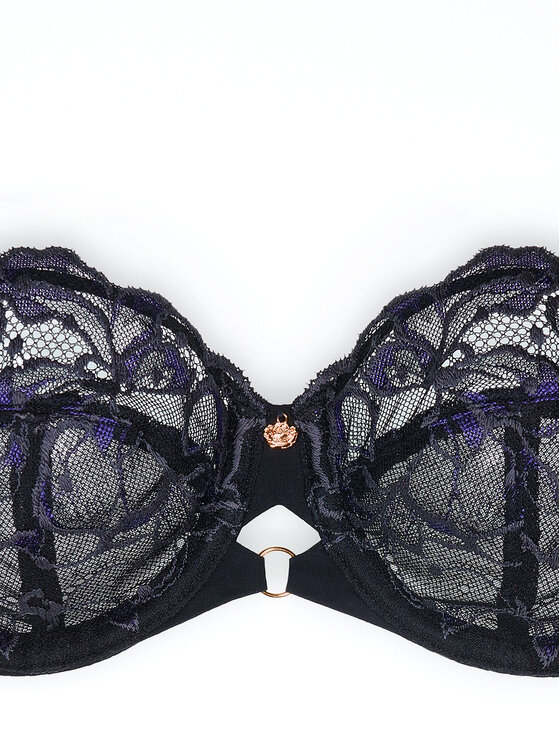 Triumph Triumph Pusiau dengta (balcony bra) liemenėlė Wild Gardenia Florale 10224879 Juoda