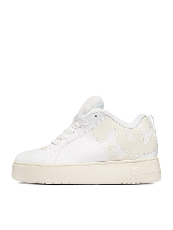 DC Shoes DC Shoes Sneakersy EO-COURT GRAFFIK PLATFORM DC02422102 Biały