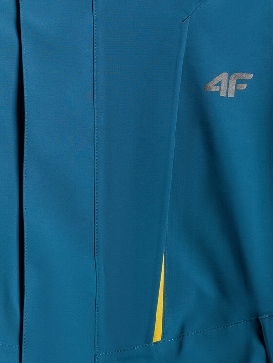 4F 4F Kurtka outdoor TREKKING Turkusowy Regular Fit