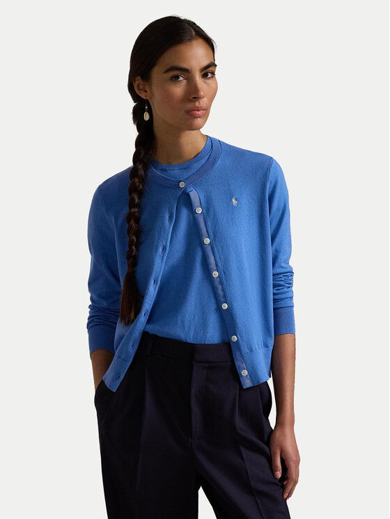 Polo Ralph Lauren Kardigán 211891672025 Modrá Regular Fit