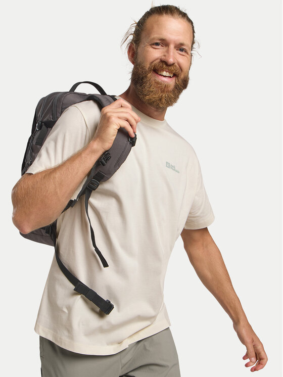 Jack Wolfskin Jack Wolfskin T-krekls Essential 1808382 Écru Regular Fit