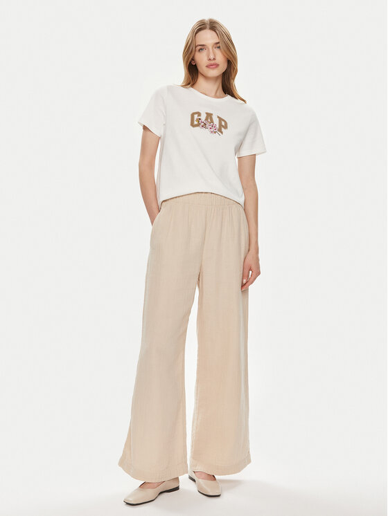 Gap Gap T-krekls 878165-00 Balts Regular Fit