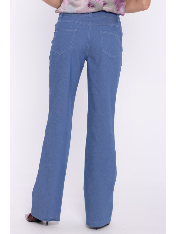 NIFE NIFE Kalhoty z materiálu SD140 Modrá Bootcut Fit