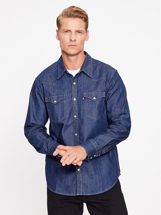 Levi's Košeľa Barstow Western Standard 85744-0000 Tmavomodrá Standard Fit