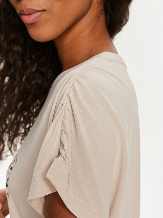 ONLY ONLY T-särk Free 15293567 Beež Regular Fit