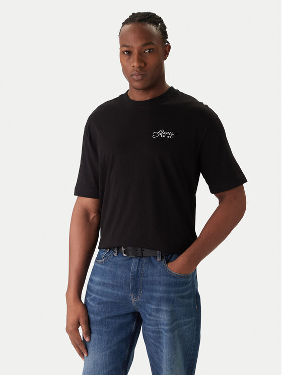 Guess Guess T-Shirt M6RI14 I3Z14 Schwarz Regular Fit