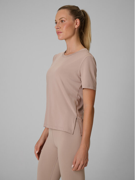 4F 4F Koszulka techniczna BASIC+ Beżowy Loose Fit