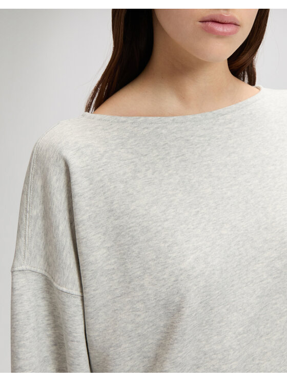 Lee Lee Bluza 112379421 Szary Relaxed Fit
