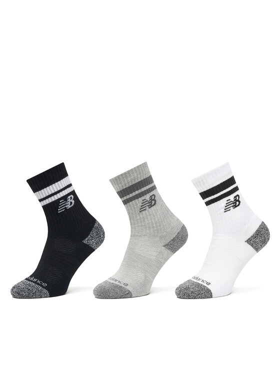New Balance New Balance Комплект 3 чифта дълги чорапи мъжки Active Lifestyle Striped Crew LAS35210AS Цветен