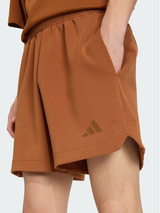 adidas adidas Szorty materiałowe 158908 Brązowy Loose Fit