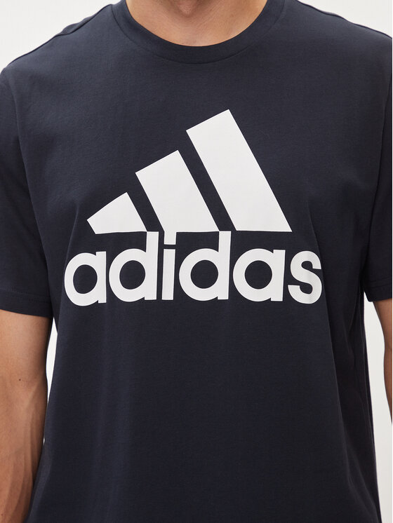 adidas adidas Tricou Essentials Single Jersey Big Logo T-Shirt IC9348 Albastru Regular Fit