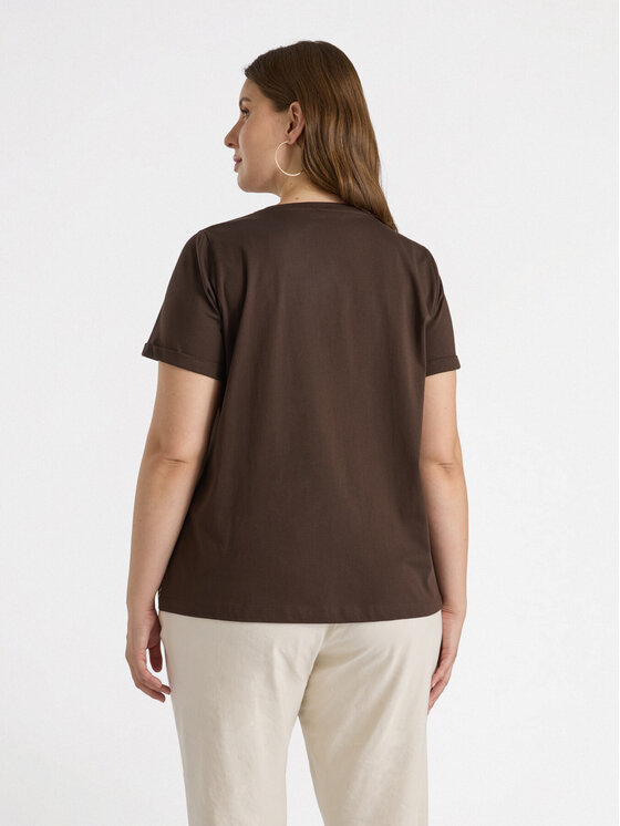 Fiorella Rubino Fiorella Rubino T-shirt G00SL108811N0Z2 Marrone Regular Fit
