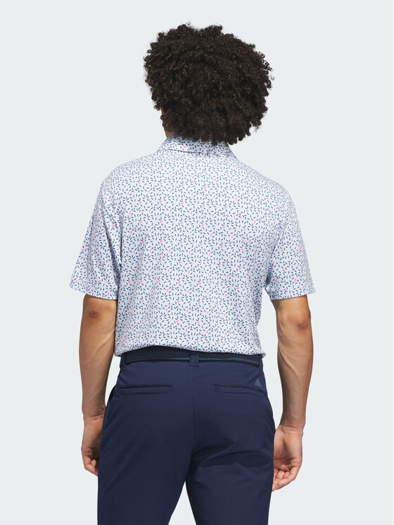 adidas adidas Polo 162290 Błękitny Regular Fit