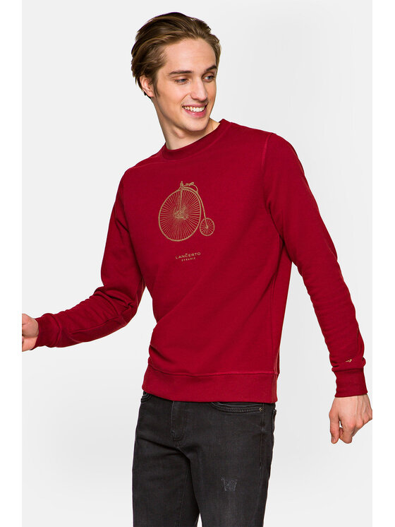 Lancerto Lancerto Bluza Tripp Bordowy Regular Fit