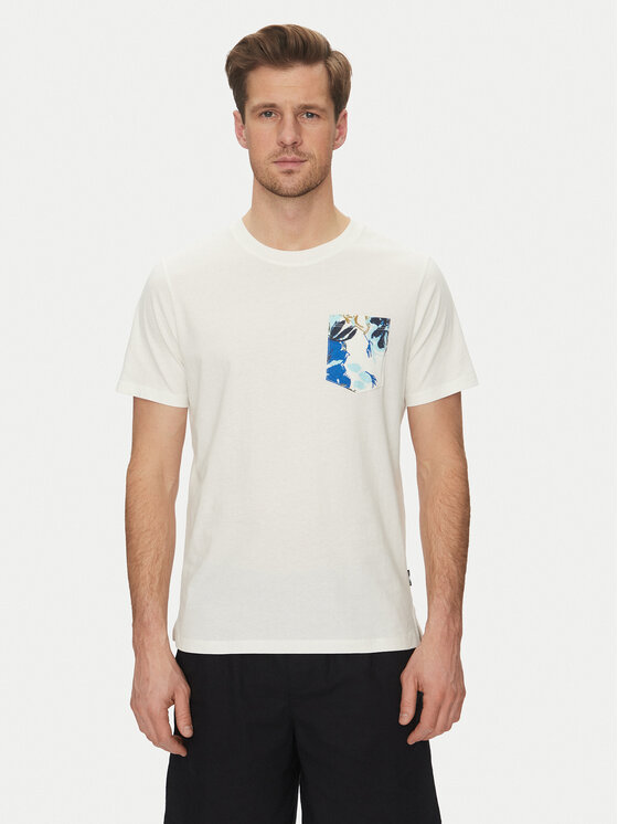 Blend Blend Тишърт 20718297 Бял Regular Fit