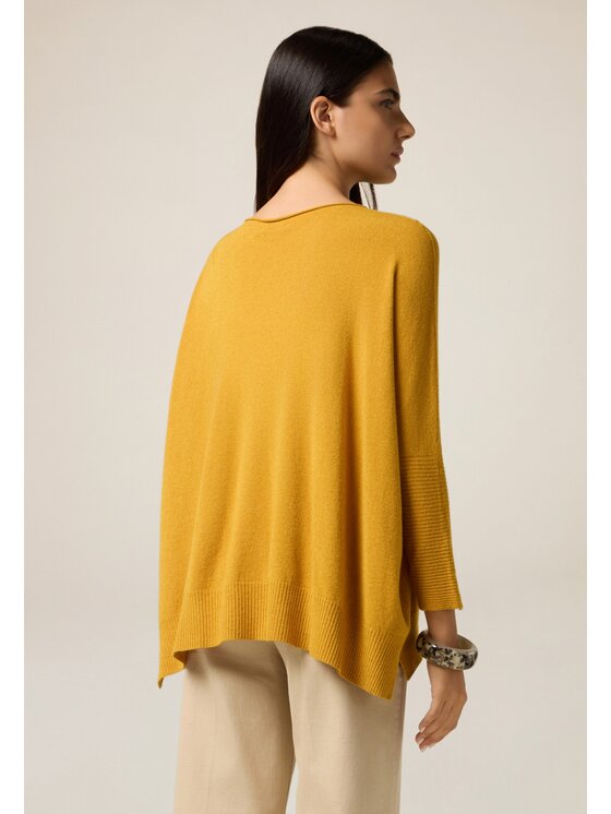 Oltre Oltre Sweter M049E002035N028 Żółty Regular Fit
