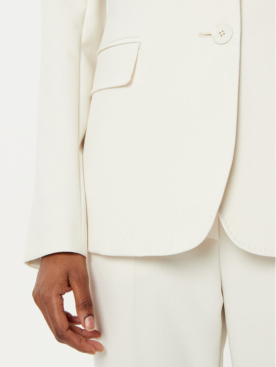 Weekend Max Mara Weekend Max Mara Sacou Uva 2515041041 Écru Slim Fit