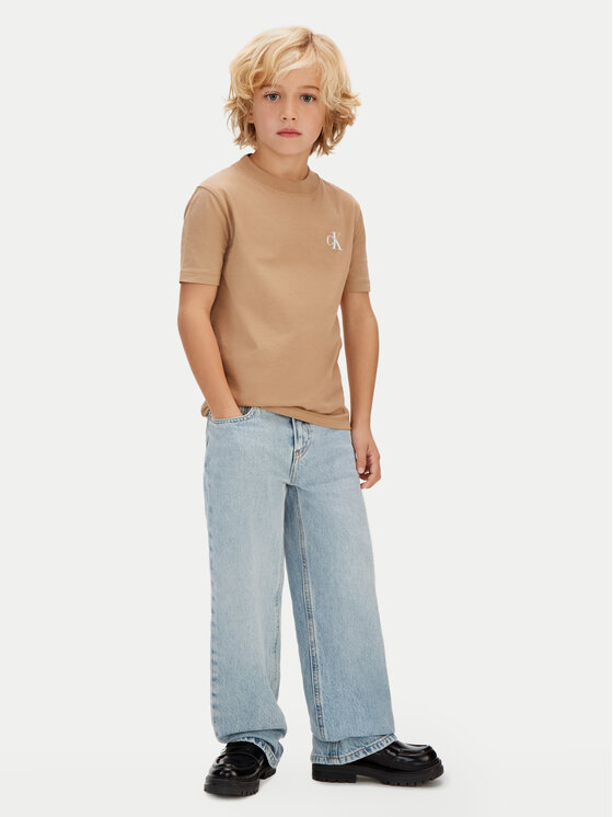 Calvin Klein Jeans Calvin Klein Jeans T-särkide komplekt LVCKSJA45B Beež Regular Fit