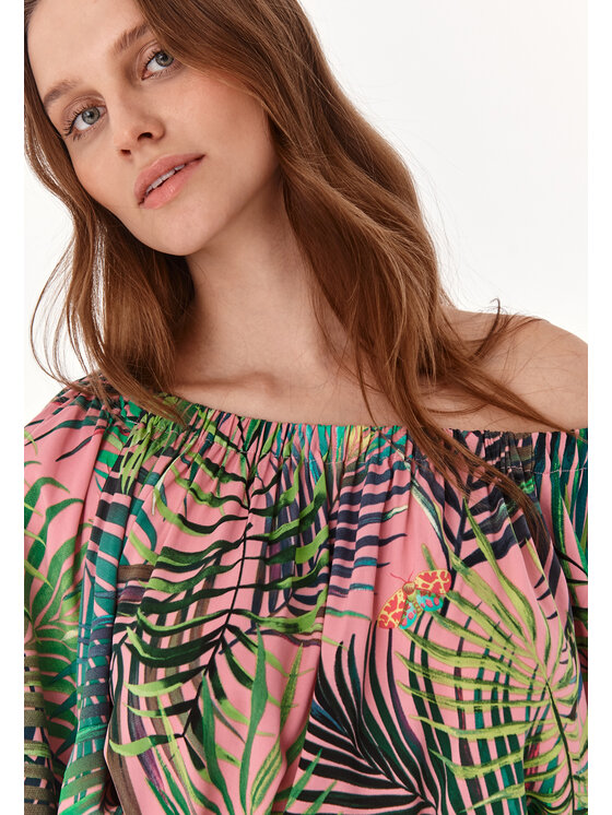 TATUUM TATUUM Bluzka INDONEZJA Kolorowy Loose Fit
