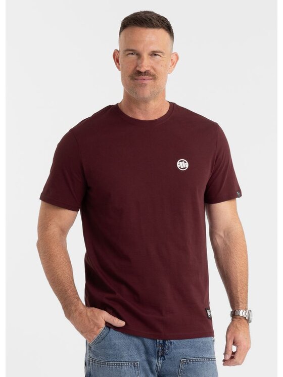 PITBULL PITBULL T-Shirt SMALL LOGO Czerwony Regular Fit