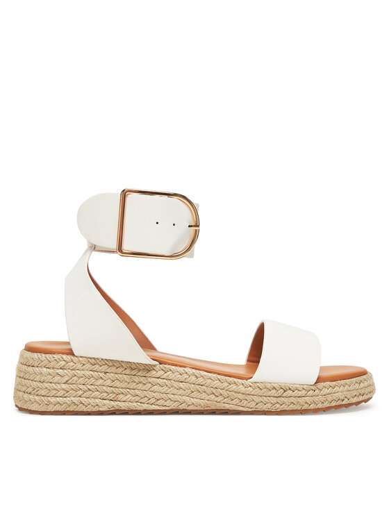 DeeZee Espadrile QS276-1 Alb