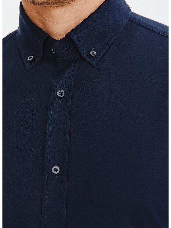 Pako Lorente Pako Lorente Koszula P25WF-1X-009 Granatowy Slim Fit