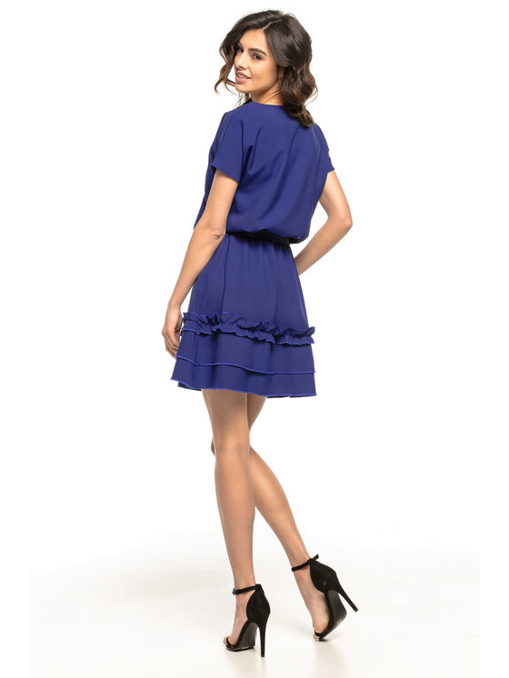 Tessita Tessita Sukienka koktajlowa T267 Granatowy A-Line Fit