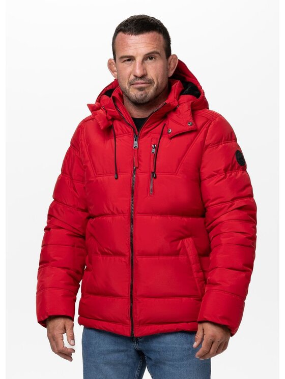 PITBULL PITBULL Kurtka zimowa PIEDMONT Czerwony Regular Fit
