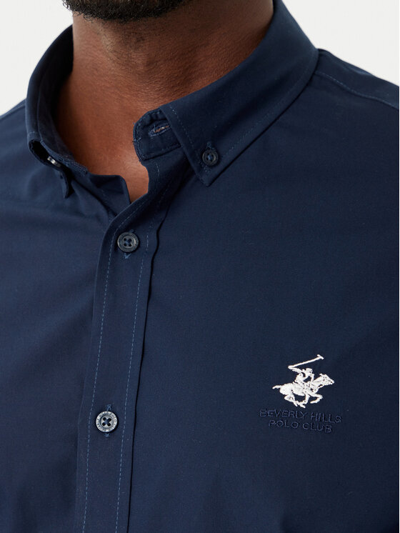 Beverly Hills Polo Club Beverly Hills Polo Club Сорочка P-SS26M-BRASS Cиній Regular Fit