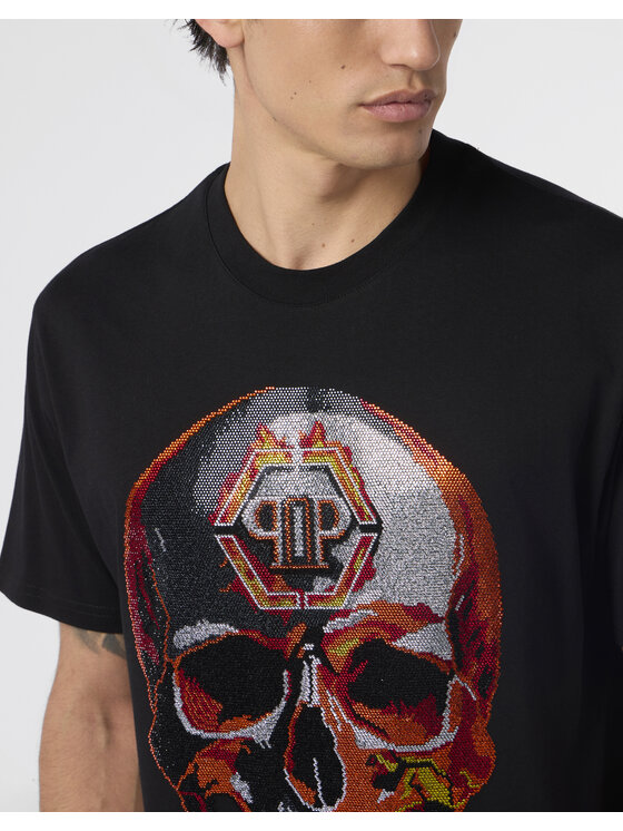 PHILIPP PLEIN PHILIPP PLEIN T-Shirt 29024 Czarny Regular Fit