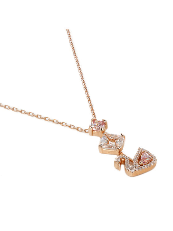 Swarovski Swarovski Naszyjnik Y Dazzling Swan 5473024 Różowe złoto