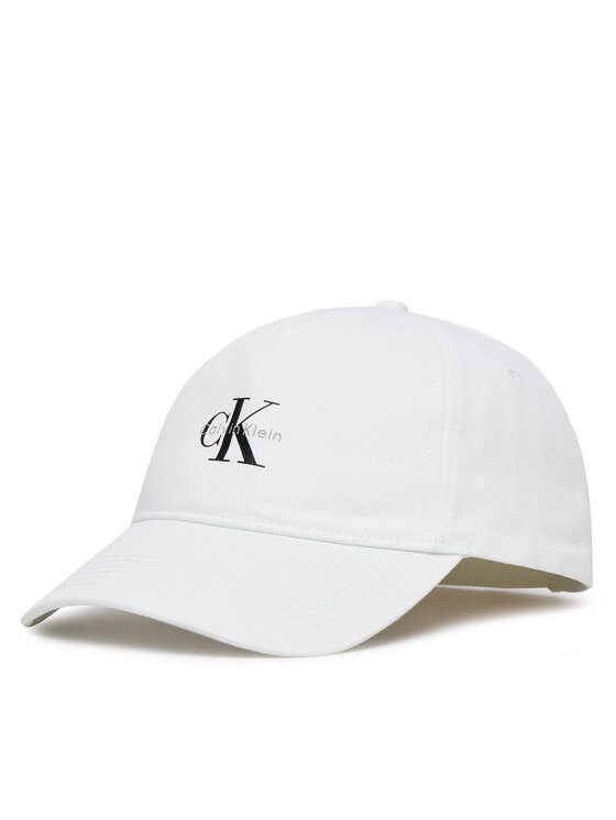 Calvin Klein Calvin Klein Nokamüts Monologo Printed Baseball Cap LV04K5027G Valge