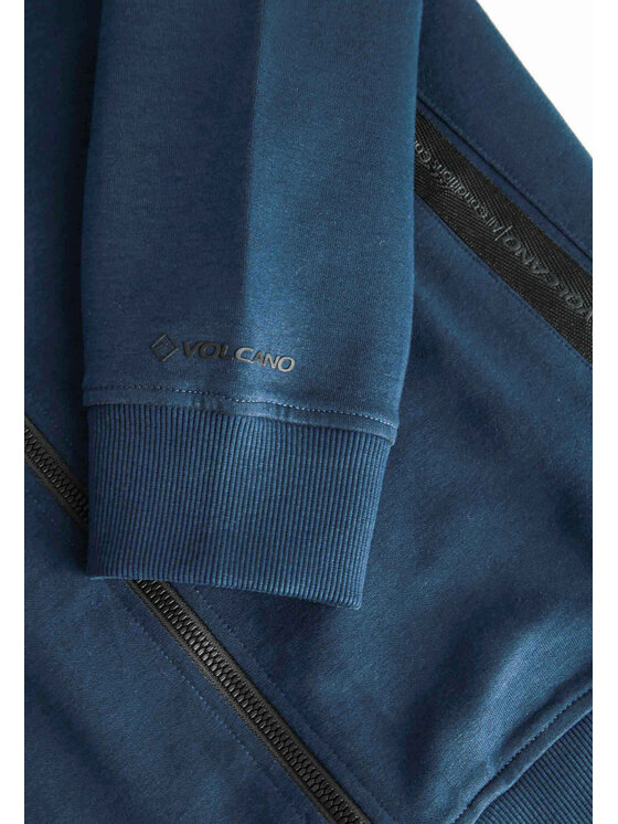 Volcano Volcano Bluza B-ROLDI Niebieski Regular Fit