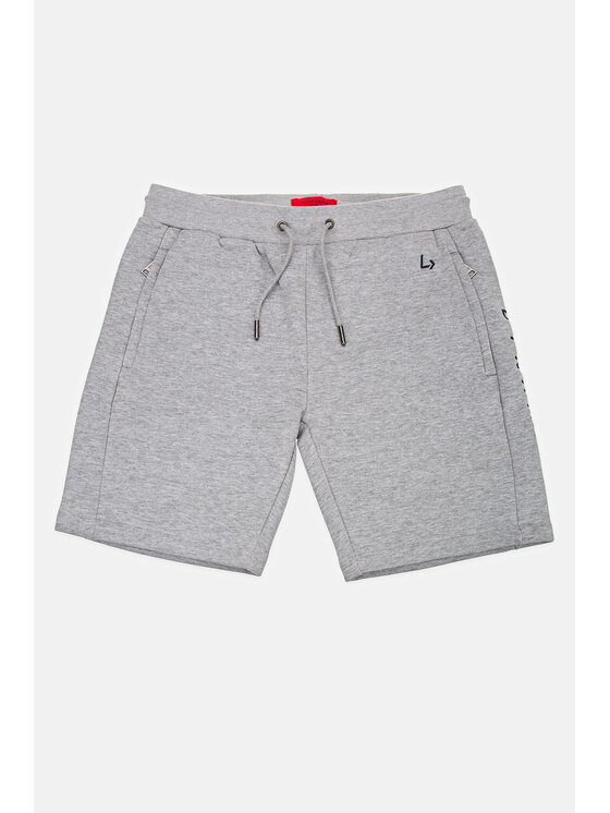 Lancerto Lancerto Szorty sportowe Elgin Szary Regular Fit