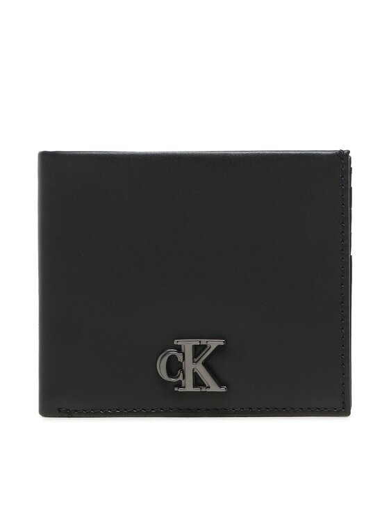 Calvin Klein Jeans Majhna moška denarnica Mono Hrdw Bifold K50K510719 Črna