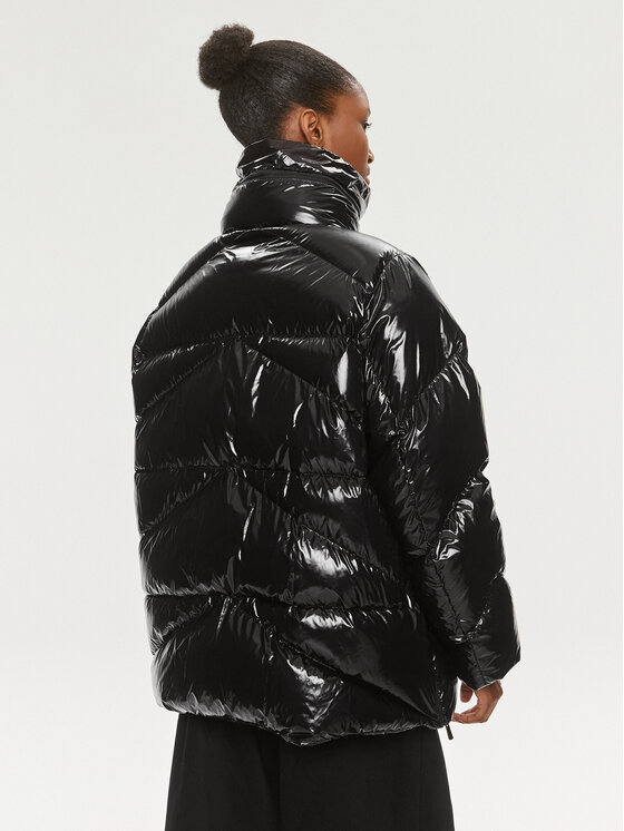 PINKO PINKO Žieminė striukė Cluster 101695 A11L Juoda Regular Fit