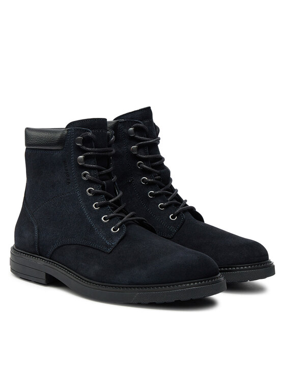 Tommy Hilfiger Tommy Hilfiger Čižmy Outdoor Suede FM0FM05193 Tmavomodrá