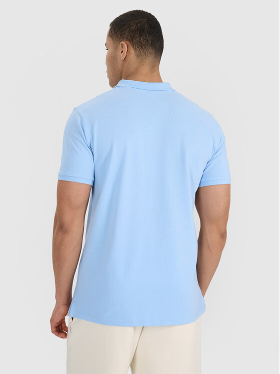 4F 4F Polokošeľa 4FWSS25TPTSM704-34S Modrá Regular Fit
