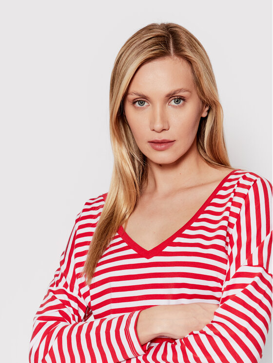 Blusa Submarine Stripes DK-003 Rosso Regular Fit