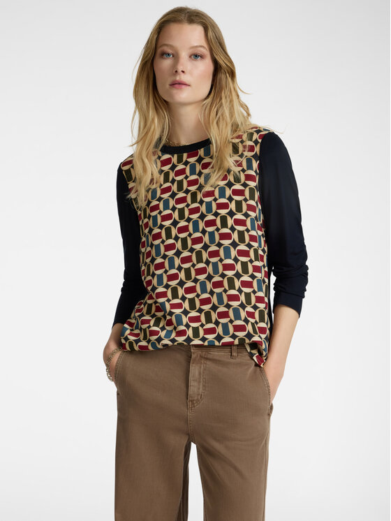 Elena Mirò Elena Mirò T-shirt G292Z000450N034 Blu Regular Fit