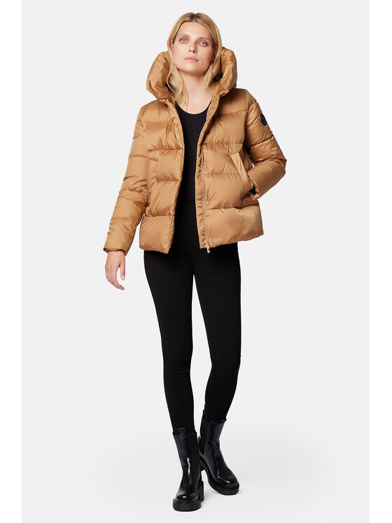Lancerto Lancerto Kurtka puchowa Sophia KU135223000012 Brązowy Regular Fit