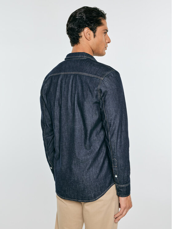 BIG STAR BIG STAR Koszula jeansowa CHUCK Granatowy Basic Fit