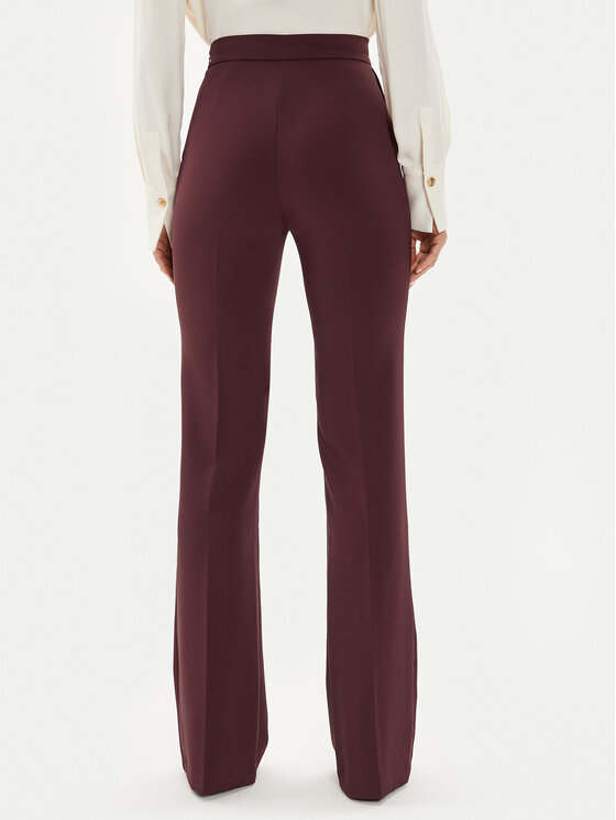 Elisabetta Franchi Elisabetta Franchi Hlače PA-030-46E2-V250 Tamnocrvena Regular Fit